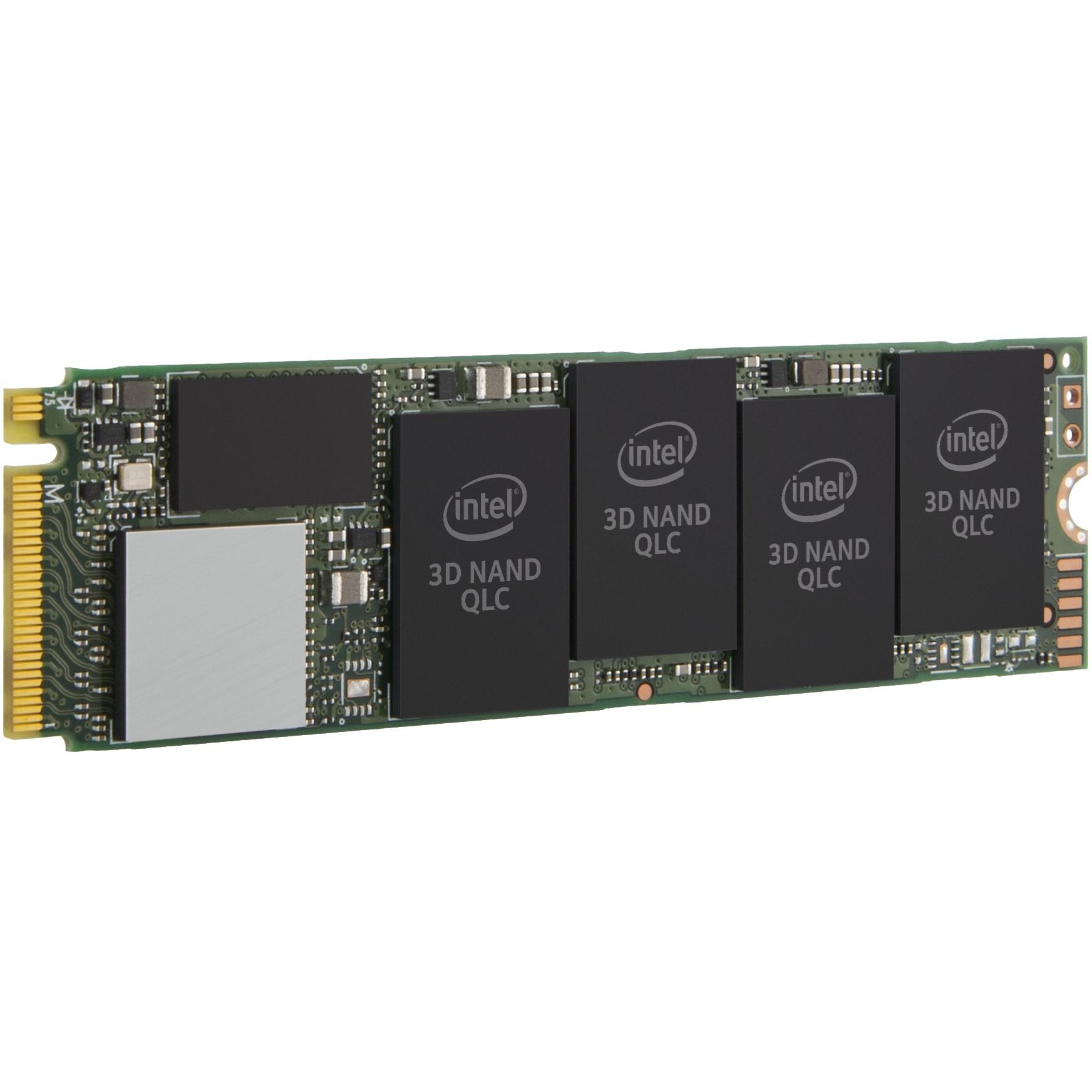 „Intel“ SSD 660p serijos (1,0 TB, M.2 80 mm PCIe 3.0 x4, 3D2, QLC) mažmeninės prekybos dėžutės vienas paketas