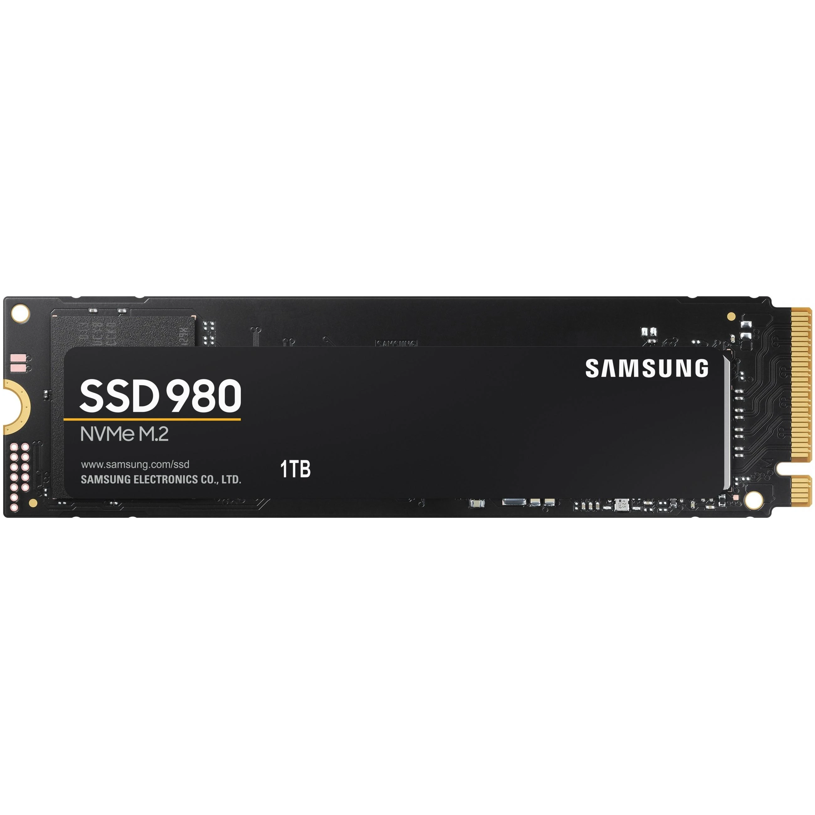Vidinė kompiuterio atmintis SSD SAMSUNG 980/1TB/M.2/NVMe/PCIe 3.0/Skaitymo greitis 3.500 MB/s/Rašymo greitis 3.000MB/s
