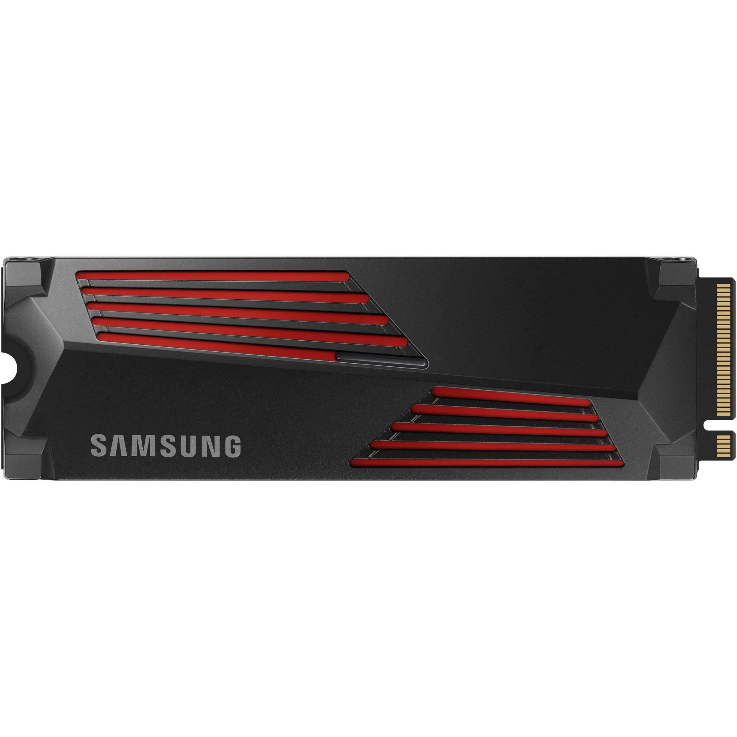 Vidinė atmintis SSD Samsung 990 PRO with Heatsink/1TB/M.2/PCIE/NVMe|MLC/Rašymo greitis 6900 MBytes/sec/Skaitymo greitis 7450 MBytes/sec/2.3mm/TBW 600 TB/MTBF 1500000 hours/MZ-V9P1T0CW