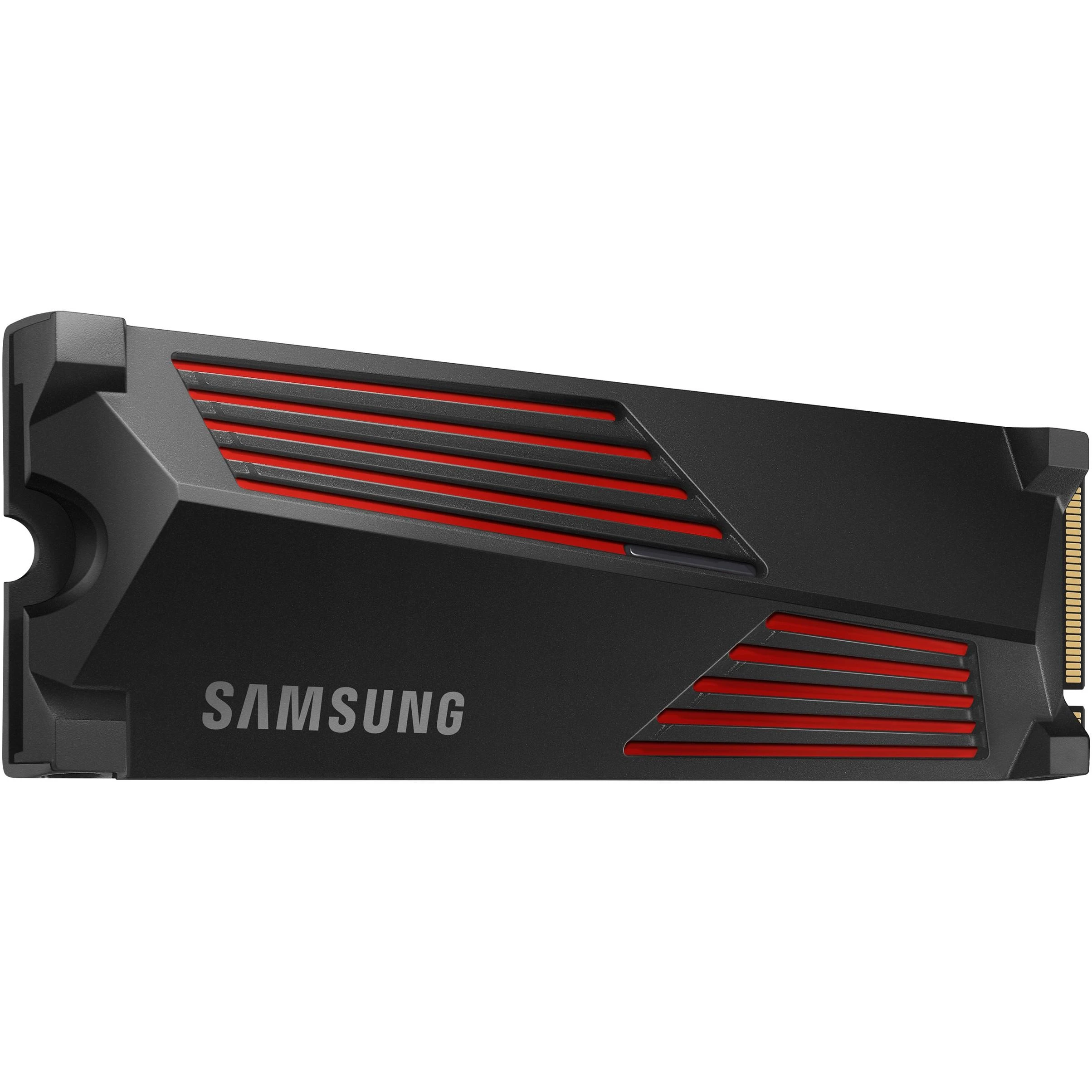 Vidinė atmintis SSD Samsung 990 PRO with Heatsink/1TB/M.2/PCIE/NVMe|MLC/Rašymo greitis 6900 MBytes/sec/Skaitymo greitis 7450 MBytes/sec/2.3mm/TBW 600 TB/MTBF 1500000 hours/MZ-V9P1T0CW