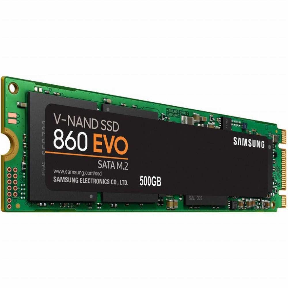 SSD SAMSUNG 860 Evo 500GB / M.2 / SATA 3.0 / MLC / Rašymo greitis 520  MBytes / sec / Skaitymo greitis 550 MBytes / sec / MTBF 1500000 hours /  MZ-N6E500BW | Varle.lt
