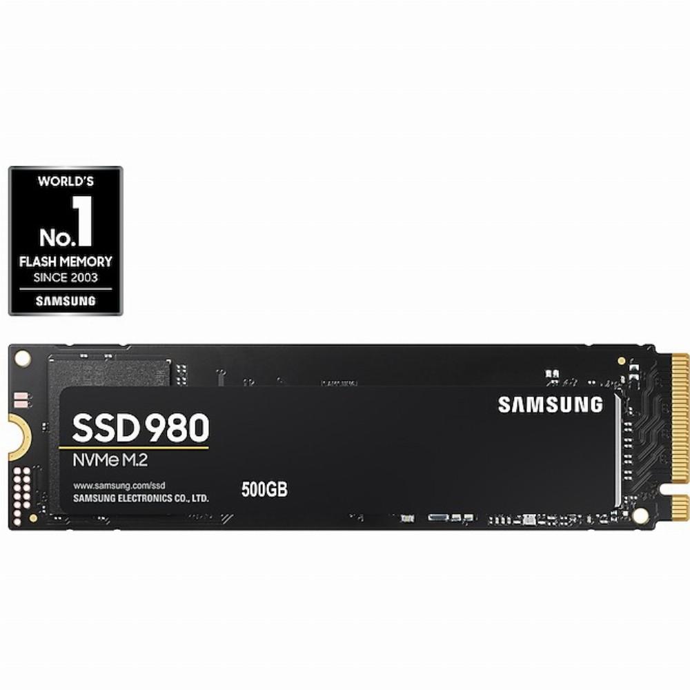 Samsung V-NAND SSD 980 500 GB, SSD form factor M.2 2280, SSD sąsaja M.2 NVME,  Rašymo greitis 3000 MB / s, Skaitymo greitis 3500 MB / s | Varle.lt