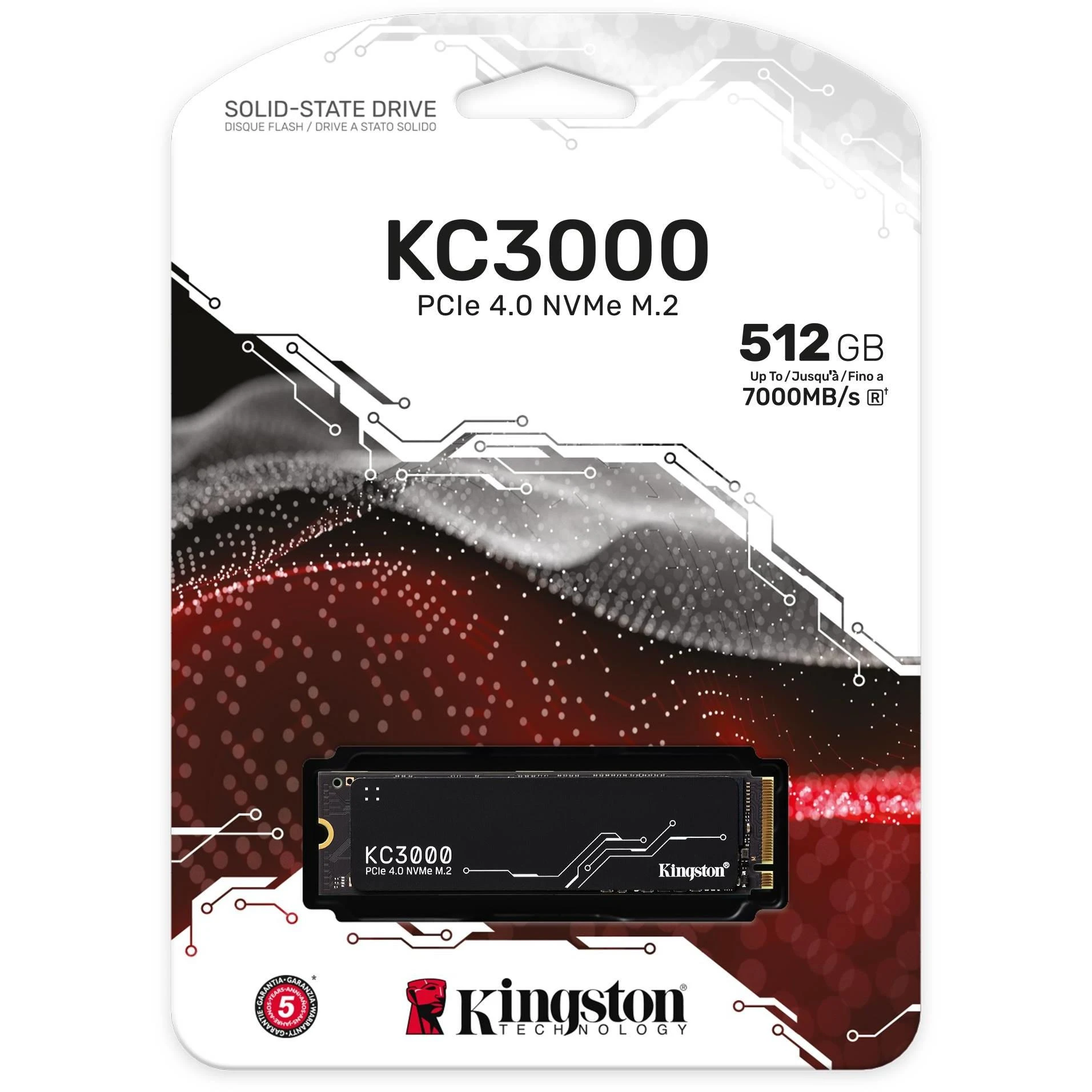 KINGSTON 512G KC3000 M.2 2280 NVME SSD GEN 4