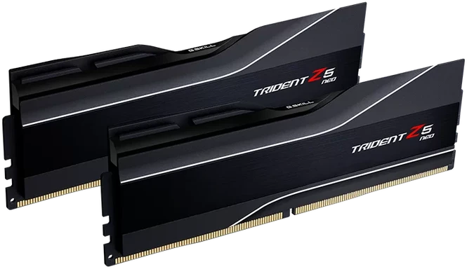 Stacionarių kompiuterių atmintis G.SKILL Trident Z5 Neo 32 GB (2 × 16 GB) DDR5-6000, CL30, 1,35 V, AMD EXPO / Intel XMP 3.0, juoda (F5-6000J3038F16GX2-TZ5N)