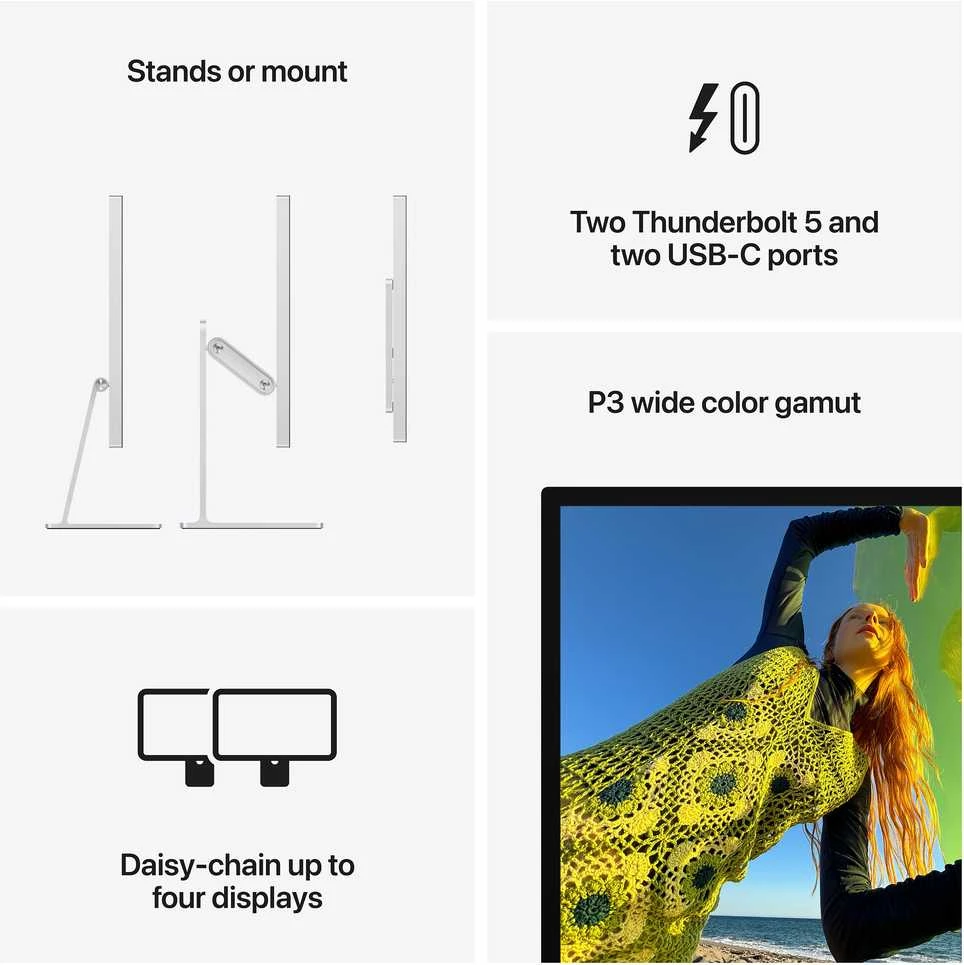 Monitorius Apple Studio Ekranas - Nano-texture glass - VESA mount adapter (Stand not included)