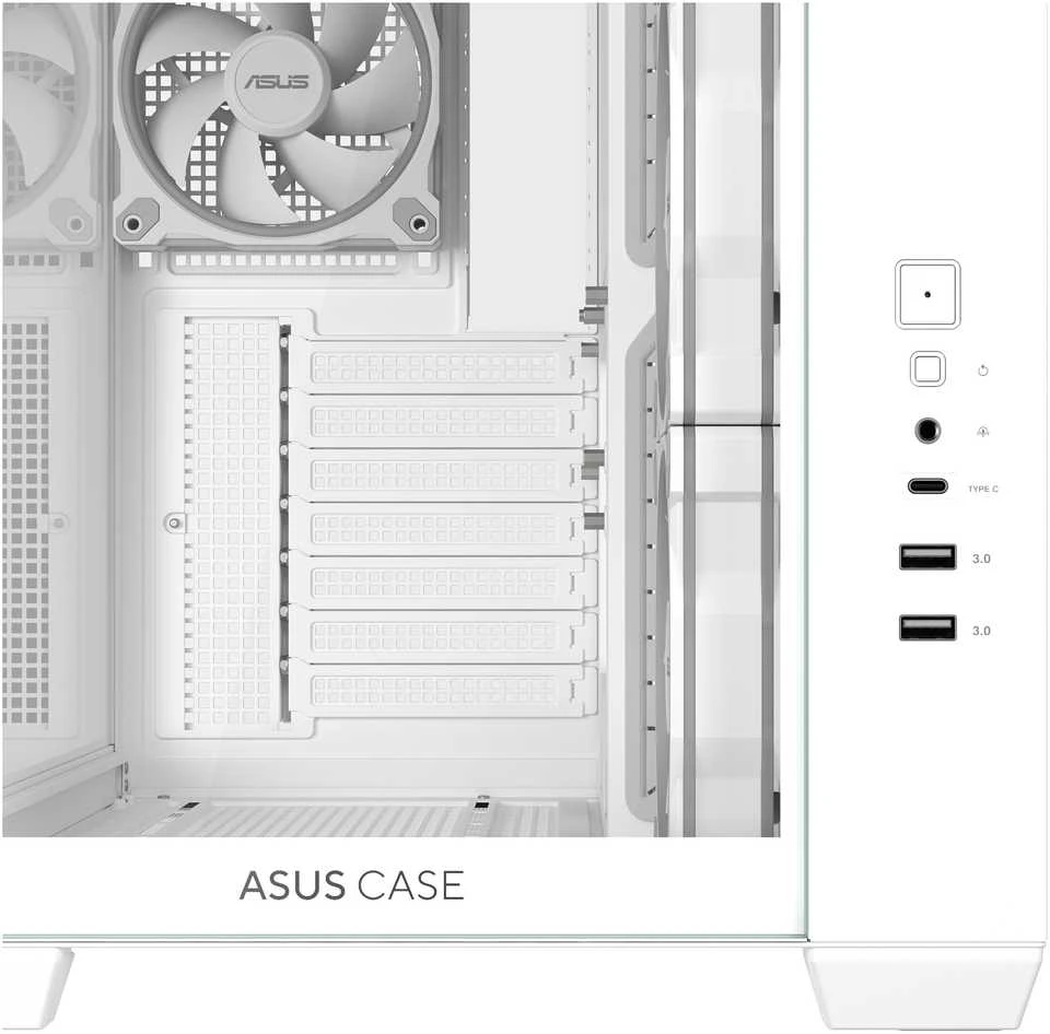 Asus A32 PLUS TG ARGB Baltas korpusas