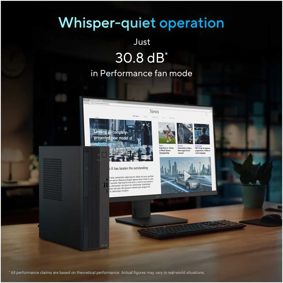 Stacionarus kompiuteris ASUS ExpertCenter P500 SFF P500SV-05210H009X Intel Core 5 210H 16 GB DDR5-SDRAM 512 GB SSD Windows 11 Pro PC Pilkas