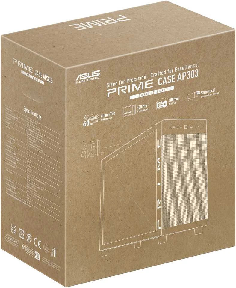 ASUS PRIME AP303 TG Juodas Midi Tower