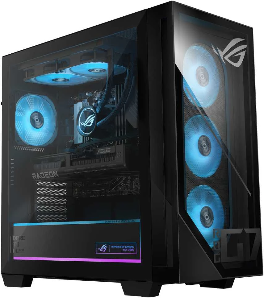 Stacionarus kompiuteris Kompiuteriai Asus ROG G700 GM700TZ-R8700F092W AMD RyzenTM 7 8700F 32 GB DDR5-SDRAM 2 TB SSD NVIDIA GeForce RTX 5070 Ti Windows 11 Home Tower PC Juoda