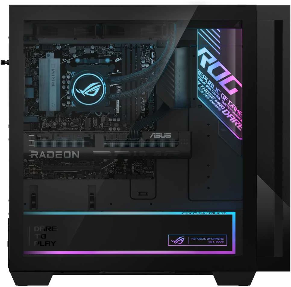 Stacionarus kompiuteris Kompiuteriai Asus ROG G700 GM700TZ-R8700F092W AMD RyzenTM 7 8700F 32 GB DDR5-SDRAM 2 TB SSD NVIDIA GeForce RTX 5070 Ti Windows 11 Home Tower PC Juoda
