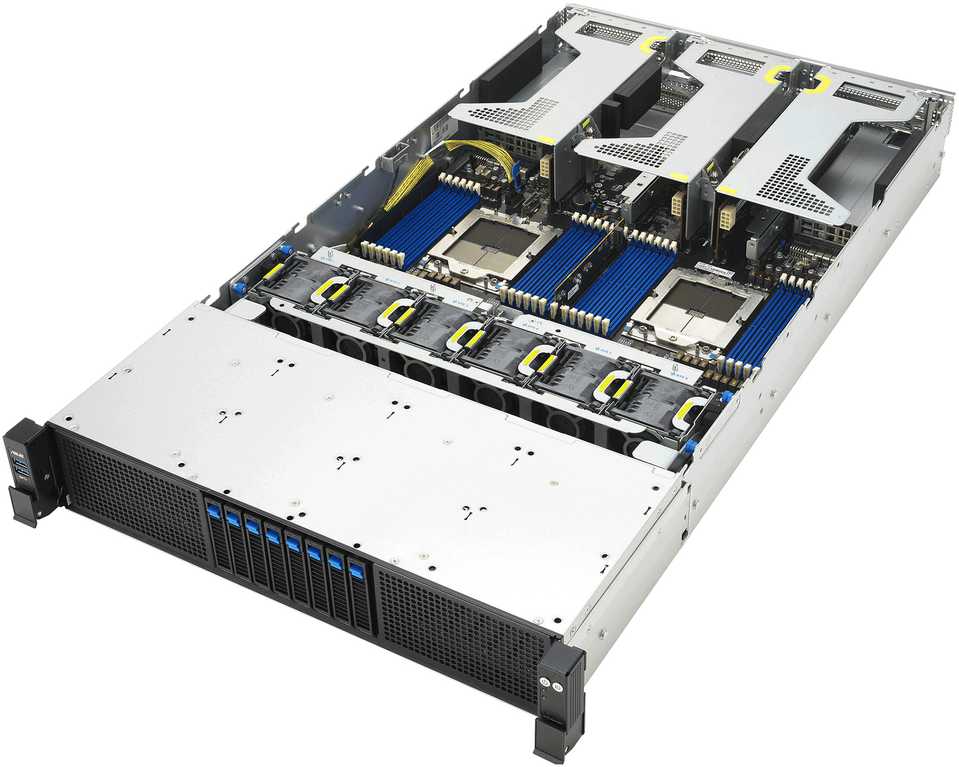 Serveris Asus RS720A-E13-RS8U/2.7KW/8NVMe/OCP