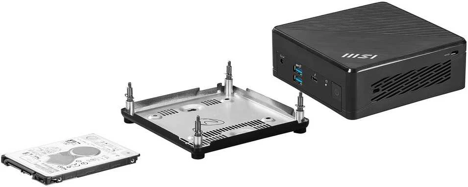 MSI Barebone Cubi 5 12M-283BAT i5-1235U, Intel Iris Xe Grafik, 2x DDR4 SO-DIMM, 1x M.2, 1x 2,5", WIFI6E, BT 5.3