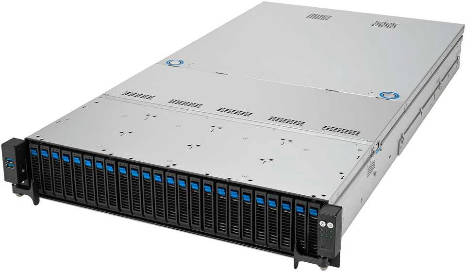 ASUS RS521A-E12-RS24U Socket SP5 Rack (2U) Juodas, Sidabrinis