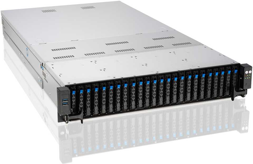 Asus Platforma Serwerowa 2U RS720-E11-RS24U/10G/2.6KW/24NVMe/OCP/GPU 90SF01Z1-M008V0 Intel x 2 DDR5 x 32 24 x 2.5'' SATA/SAS/NVME PSU 1+1