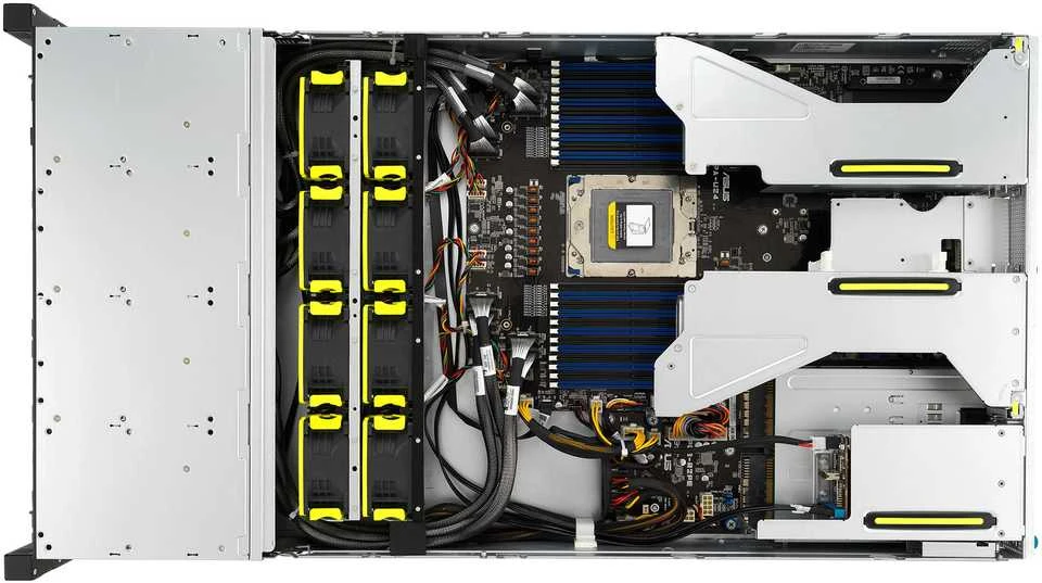 ASUS RS521A-E12-RS24U Socket SP5 Rack (2U) Juodas, Sidabrinis