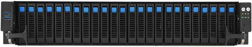 ASUS RS521A-E12-RS24U Socket SP5 Rack (2U) Juodas, Sidabrinis