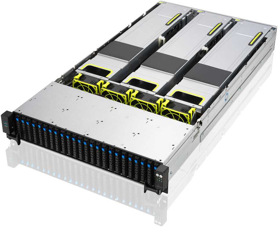 Asus Platforma Serwerowa 2U RS720-E11-RS24U/10G/2.6KW/24NVMe/OCP/GPU 90SF01Z1-M008V0 Intel x 2 DDR5 x 32 24 x 2.5'' SATA/SAS/NVME PSU 1+1