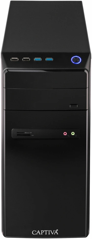 Stacionarus kompiuteris „Captiva“ verslo/biuro asmeninis kompiuteris R100-507 Ryzen 5 Pro 5655G 32 GB / 1 TB SSD Win11