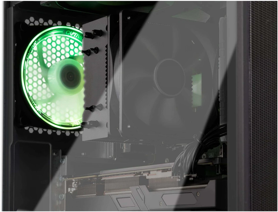 Stacionarus kompiuteris „Captiva“ aukščiausios klasės žaidimų kompiuteris su i89-832 Intel Core Ultra 7 265KF procesoriumi, 32 GB DDR5 RAM, 1 TB M.2 SSD, „Nvidia Geforce RTX 5070“ (12 GB GDDR7) vaizdo plokšte, Z890, „Windows 11 Home“ operacine sistema.