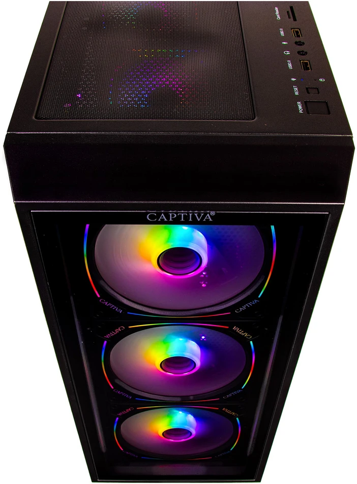 Stacionarus kompiuteris „Captiva“ aukščiausios klasės žaidimų kompiuteris su i89-832 Intel Core Ultra 7 265KF procesoriumi, 32 GB DDR5 RAM, 1 TB M.2 SSD, „Nvidia Geforce RTX 5070“ (12 GB GDDR7) vaizdo plokšte, Z890, „Windows 11 Home“ operacine sistema.
