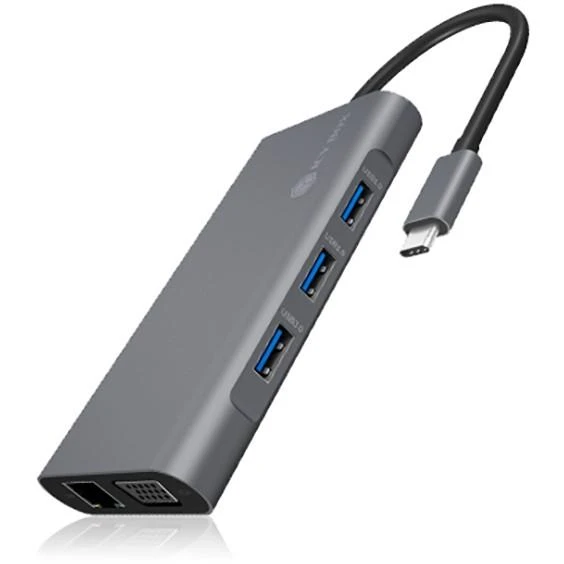 Icy Box IB-DK4040-CPD USB Type-C™ prijungimo stotis su dviem vaizdo sąsajomis | Raidsonic