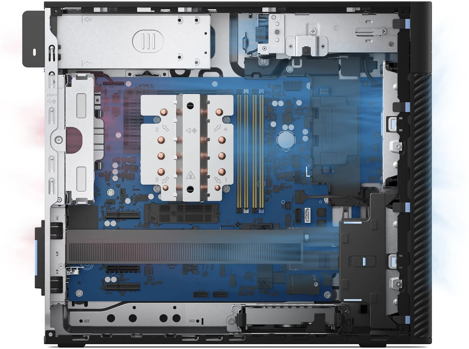 Stacionarus kompiuteris Komputer Dell SPL| Pro Max Tower T2 FCT2250|1500W|U7-265|64GB|1TB SSD|Integrated|vPro|Kb|Mouse|W11 Pro|3Y Basic Onsite (4VDMT)