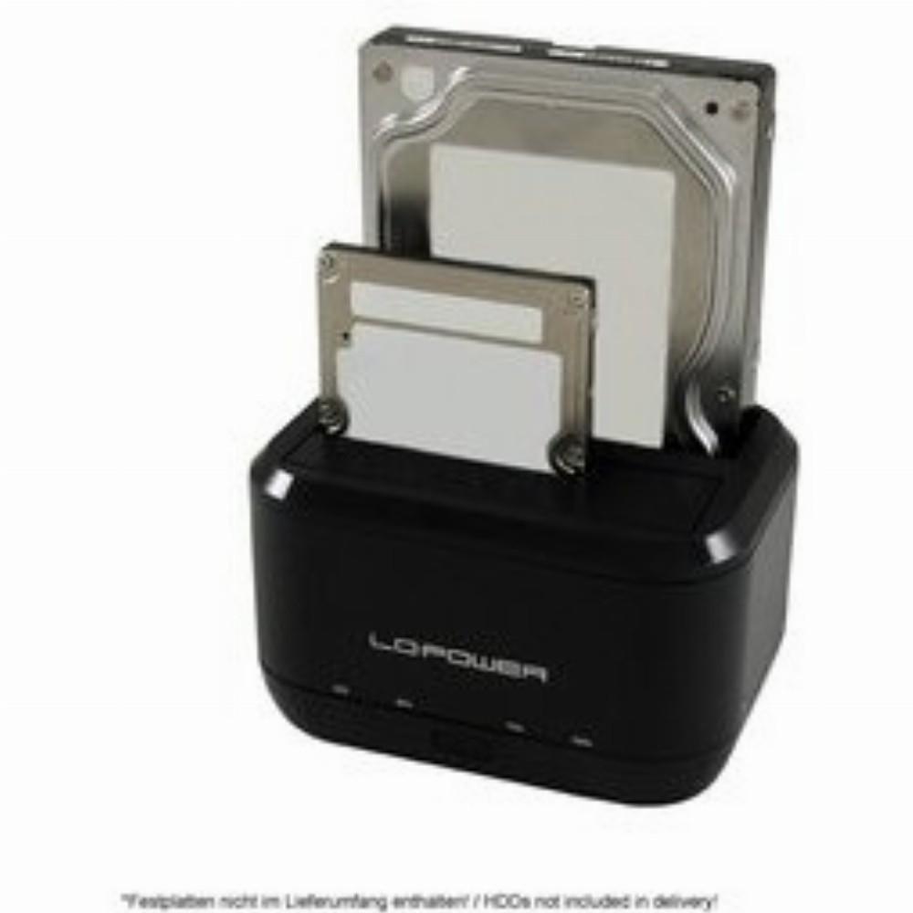 Prijungimo stotis LC-Power 2,5 "/ 3,5" SATA - USB 3.2 Gen 1 (LC-DOCK -U3-III)