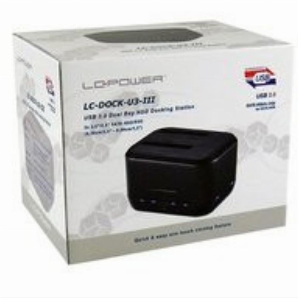 Prijungimo stotis LC-Power 2,5 "/ 3,5" SATA - USB 3.2 Gen 1 (LC-DOCK -U3-III)