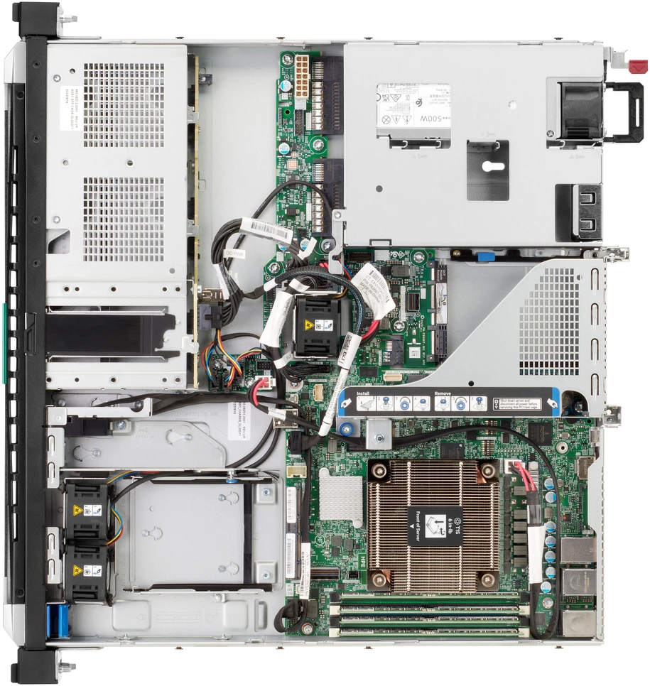 Hewlett Packard (HP) HPE ProLiant DL20 Gen11 serveris, 960 GB, stovo montuojamas (1U), Intel® Xeon® 6333P 3,1 GHz, 32 GB DDR5-SDRAM, 1000 W