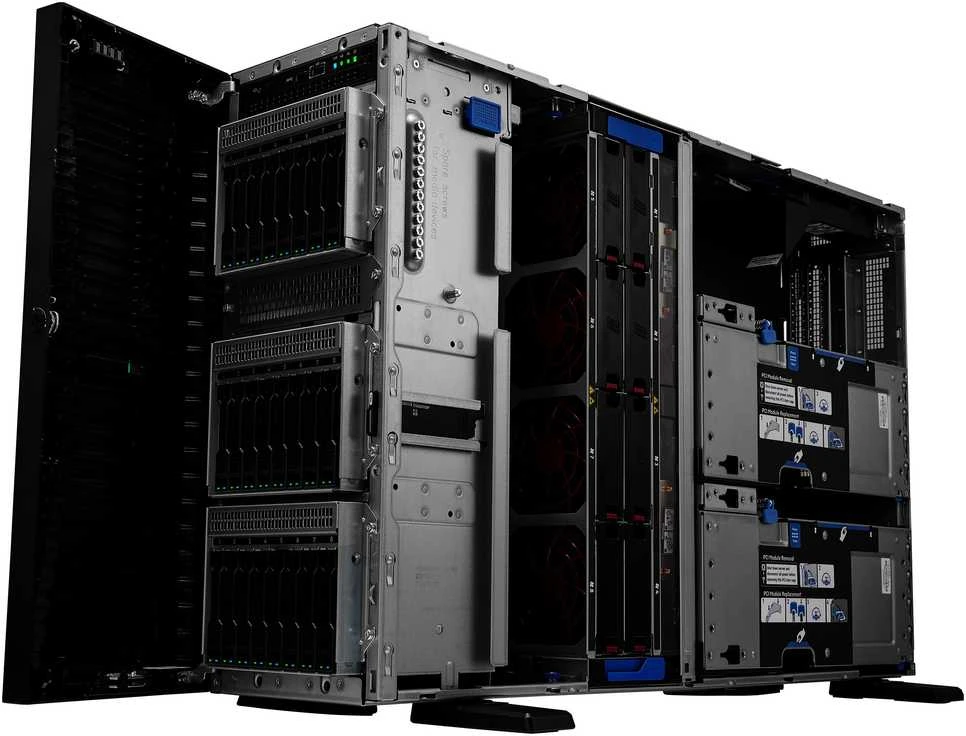 Hewlett Packard (HP) HPE ProLiant ML350 Gen11 4514Y 2.0GHz 16c 1P 2x32GB-R 8SFF MR408i-o 2x480GB SSD 2x1000W PS ES serveris