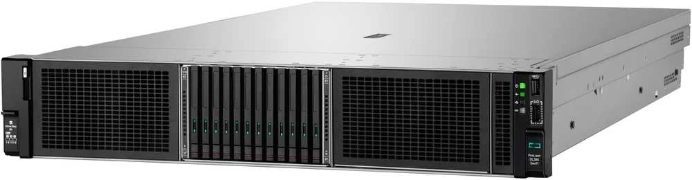 Hewlett Packard (HP) HPE ProLiant DL380 Gen11 4509Y 2.6GHz 8c 1P 2x32GB-R 8SFF MR408i-o 2x480GB SSD 2x1000W PS ES serveris