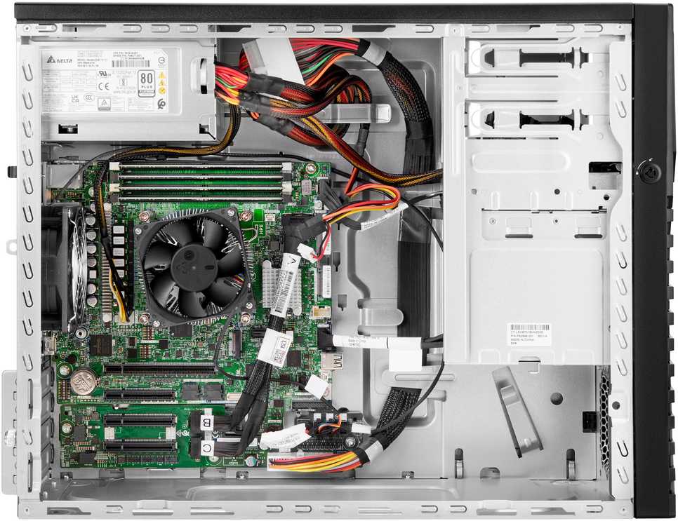 Serveris Hewlett Packard (HP) Serwer HPE HPE ProLiant ML30 Gen11 6325P 3.5GHz 4c 1P 1x32GB-U 8SFF NS204i-u MR408i-p 1x800W PS EU Server