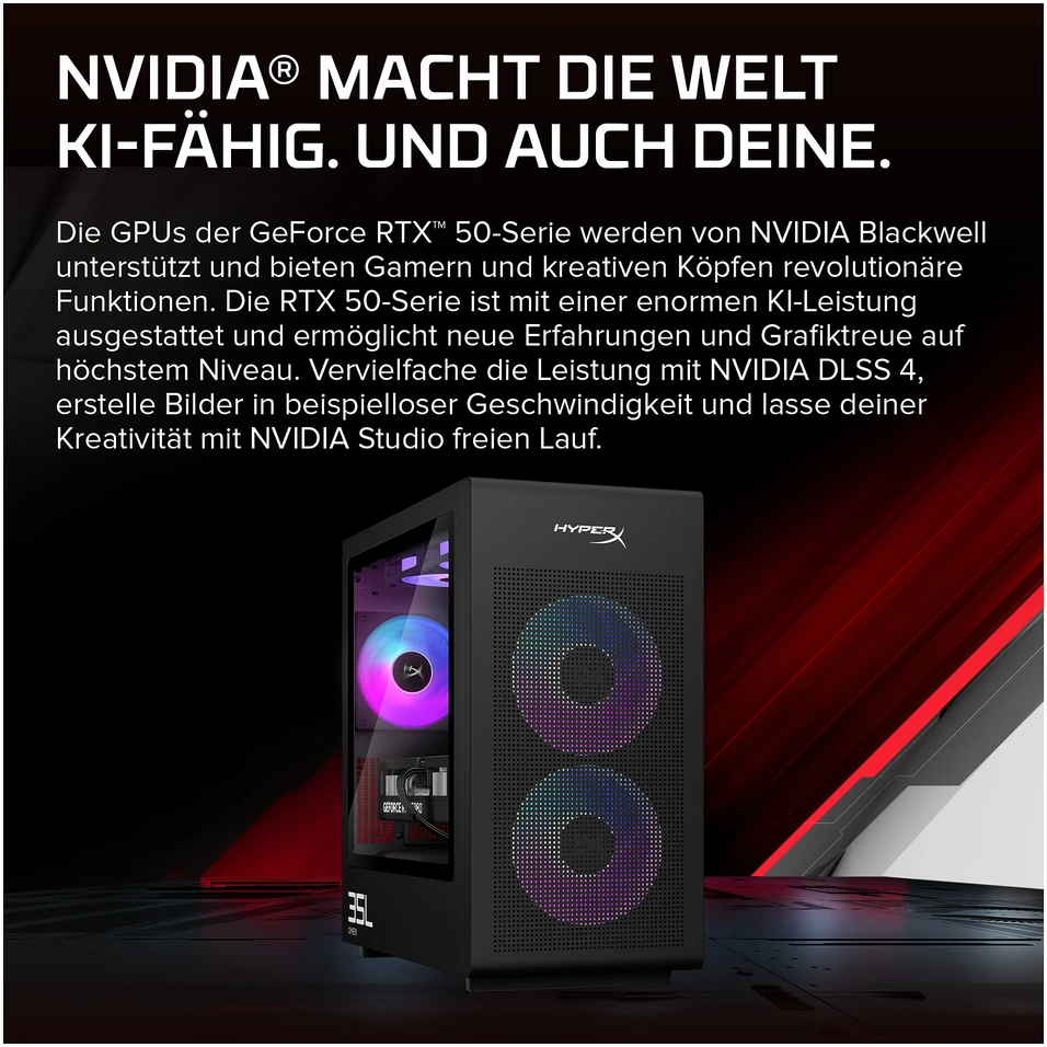 Stacionarus kompiuteris HP HyperX OMEN stalinis žaidimų kompiuteris GT18-0171ng Intel Core Ultra 7 270K Plus, 32 GB RAM, 1 TB SSD, GeForce RTX 5080, Windows 11 Home