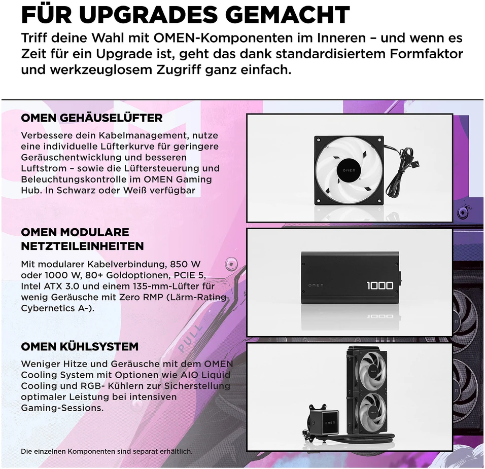 Stacionarus kompiuteris HP OMEN Desktop Gaming PC GT16-1173ng - AMD Ryzen 7 9800X3D, 64GB RAM, 2TB SSD, Radeon 9700 XT 16G, Windows 11 Home