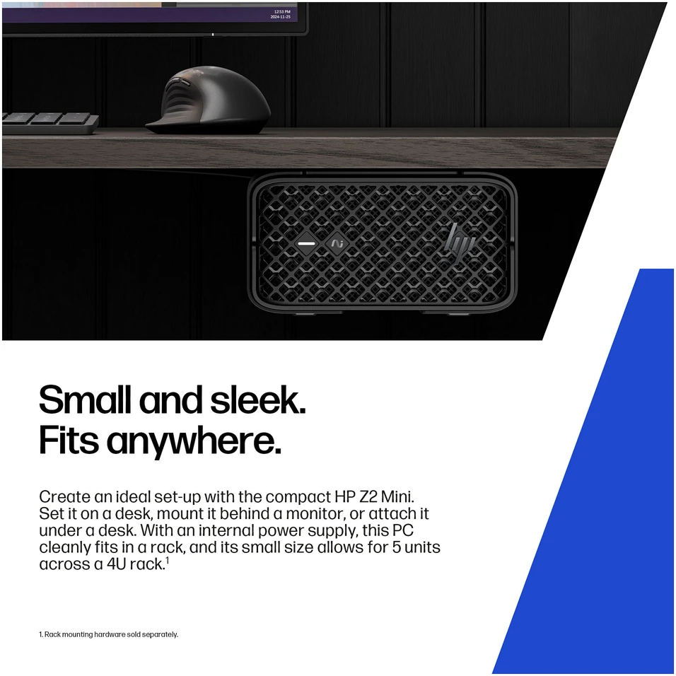 Stacionarus kompiuteris HP Z2 MINI G1A RYZEN AIMP395 - 64GB 2TB W11P6 WIFI7 NO KB/M
