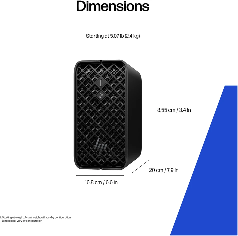 Stacionarus kompiuteris HP Z2 MINI G1A RYZEN AIMP395 - 64GB 2TB W11P6 WIFI7 NO KB/M