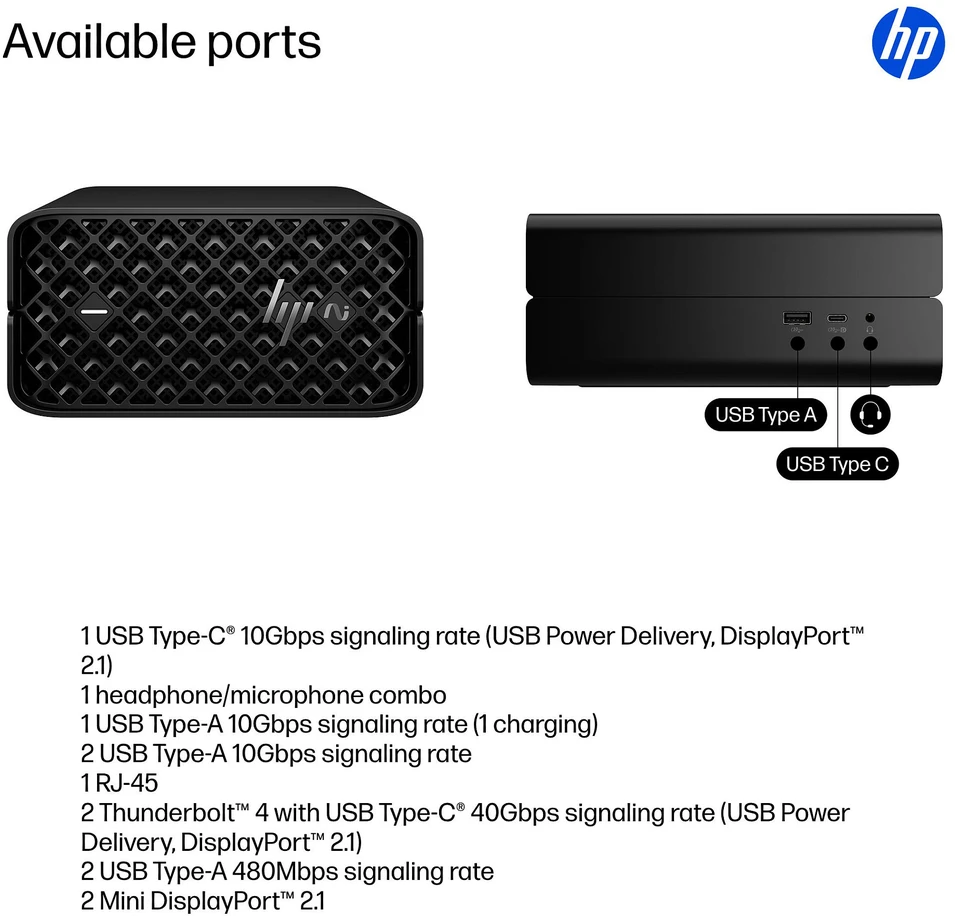 Stacionarus kompiuteris HP Z2 MINI G1A RYZEN AIMP395 - 64GB 2TB W11P6 WIFI7 NO KB/M