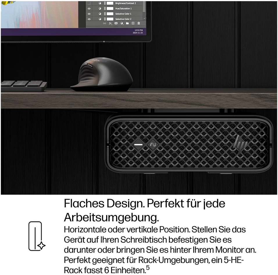Stacionarus kompiuteris HP Z2 MINI G1I U7-265K – 64GB 1TB W11P6 WIFI7 PRO2000 B