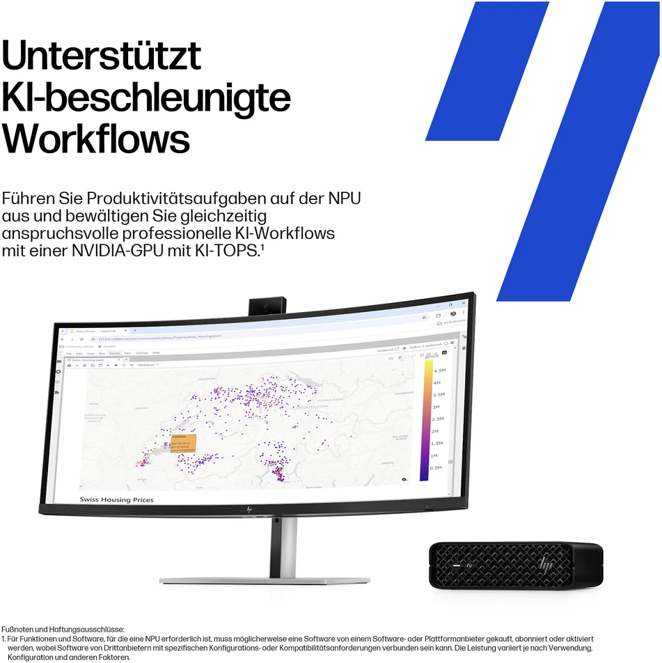Stacionarus kompiuteris HP Z2 MINI G1I U9-285K - 64 GB 1 TB W11P6 WIFI7 PRO2000 B