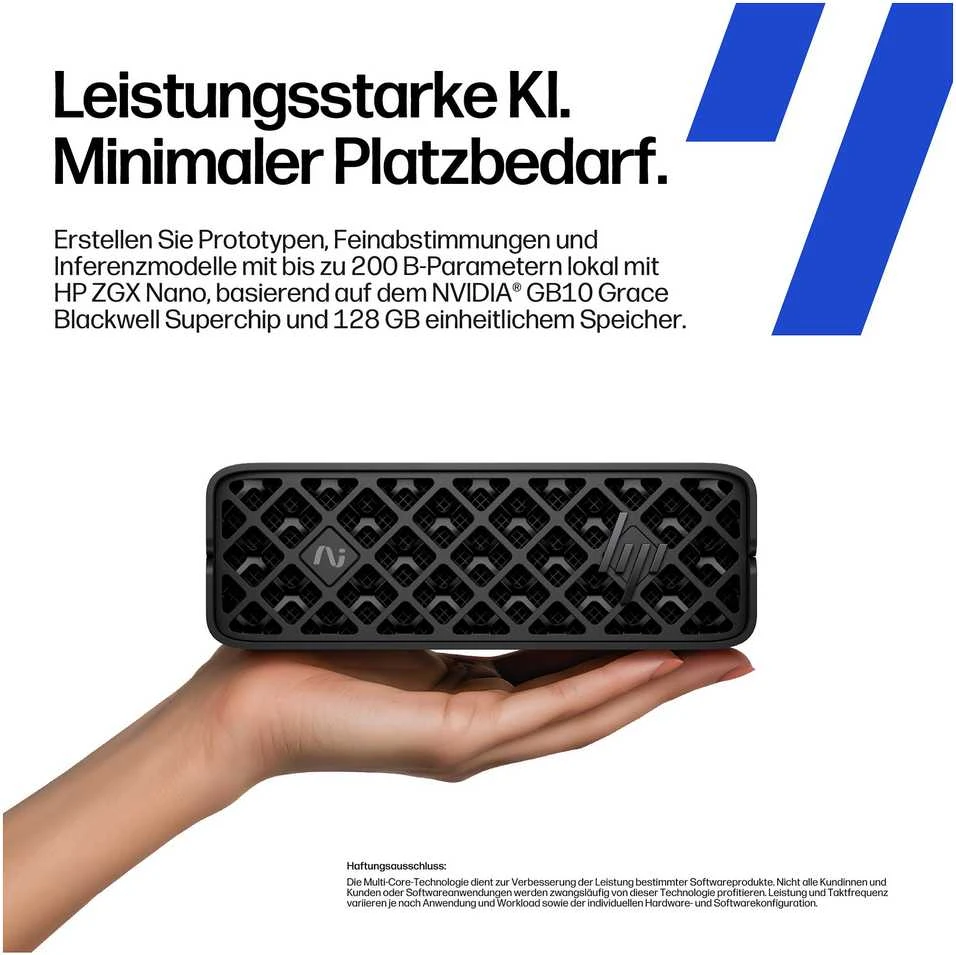 Stacionarus kompiuteris HP ZGX NANO G1N AI NGB10 2TB - 128GB OS 7 UBUNTU 24.04 1/1/0