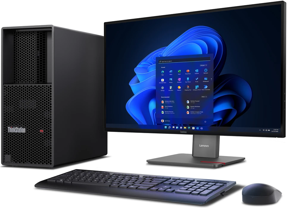 Stacionarus kompiuteris Lenovo „ThinkStation P3 Tower“ 2 kartos „Intel Core Ultra 7 265“ 32 GB DDR5-SDRAM 512 GB SSD „Windows 11 Pro“ darbo stotis