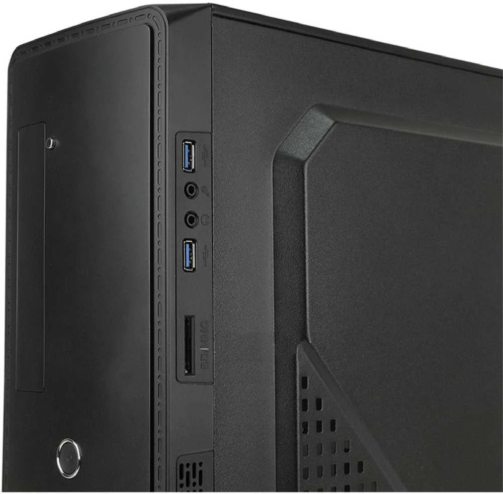CHIEFTEC ATX Slim Tower dėklo palaikymas ATX formos PSU Kensington Padlock suderinamas SD kortelių skaitytuvas
