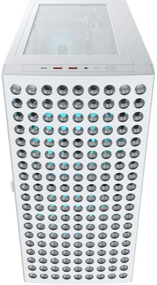 COUGAR CGR-5YA2W-RGB „Midi Tower“ Balta