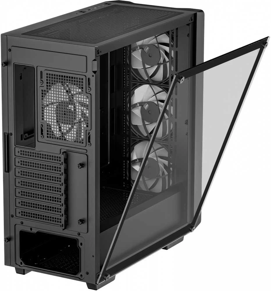 „Deepcool“ | CC560 ARGB V2 | Juodas | Vidutinio dydžio bokštas | ATX PS2