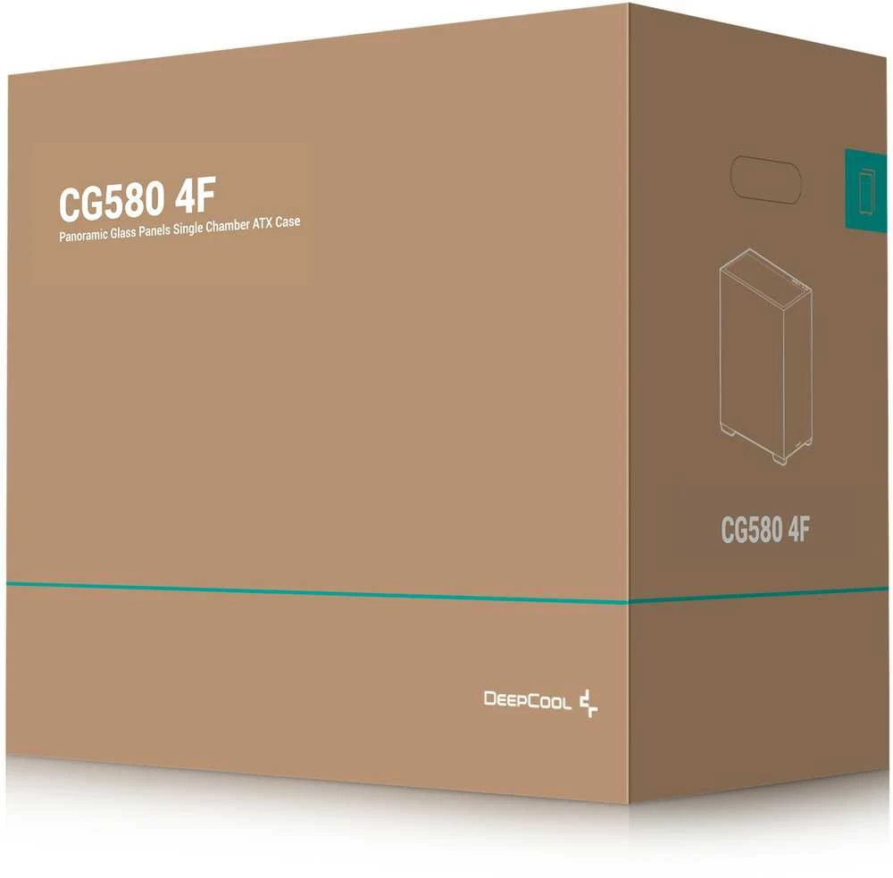Kompiuterio korpusas Deepcool CG580 4F | Juodas | Mid tower