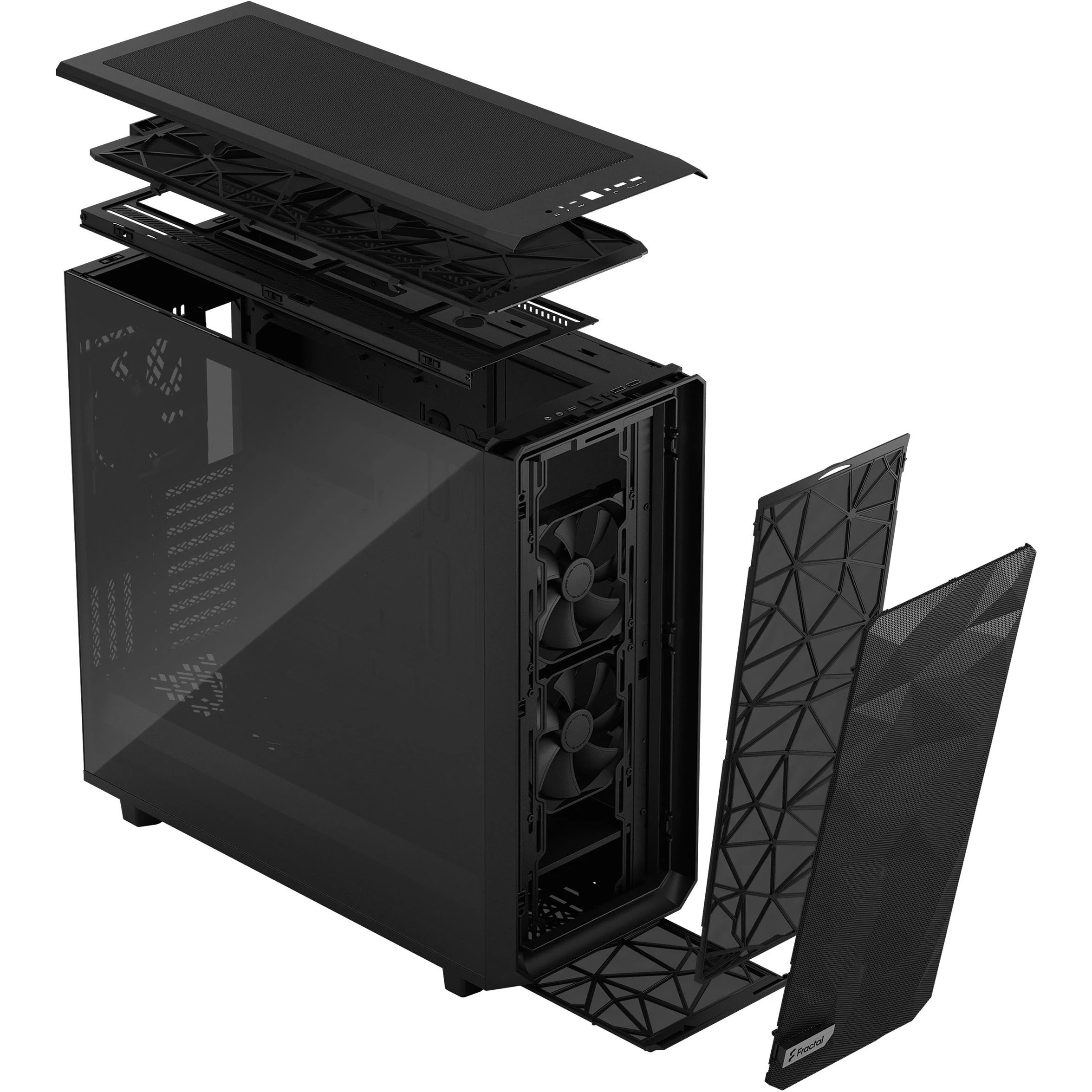 Fractal Design | Meshify 2 XL Light Tempered Glass | ATX | Juodas