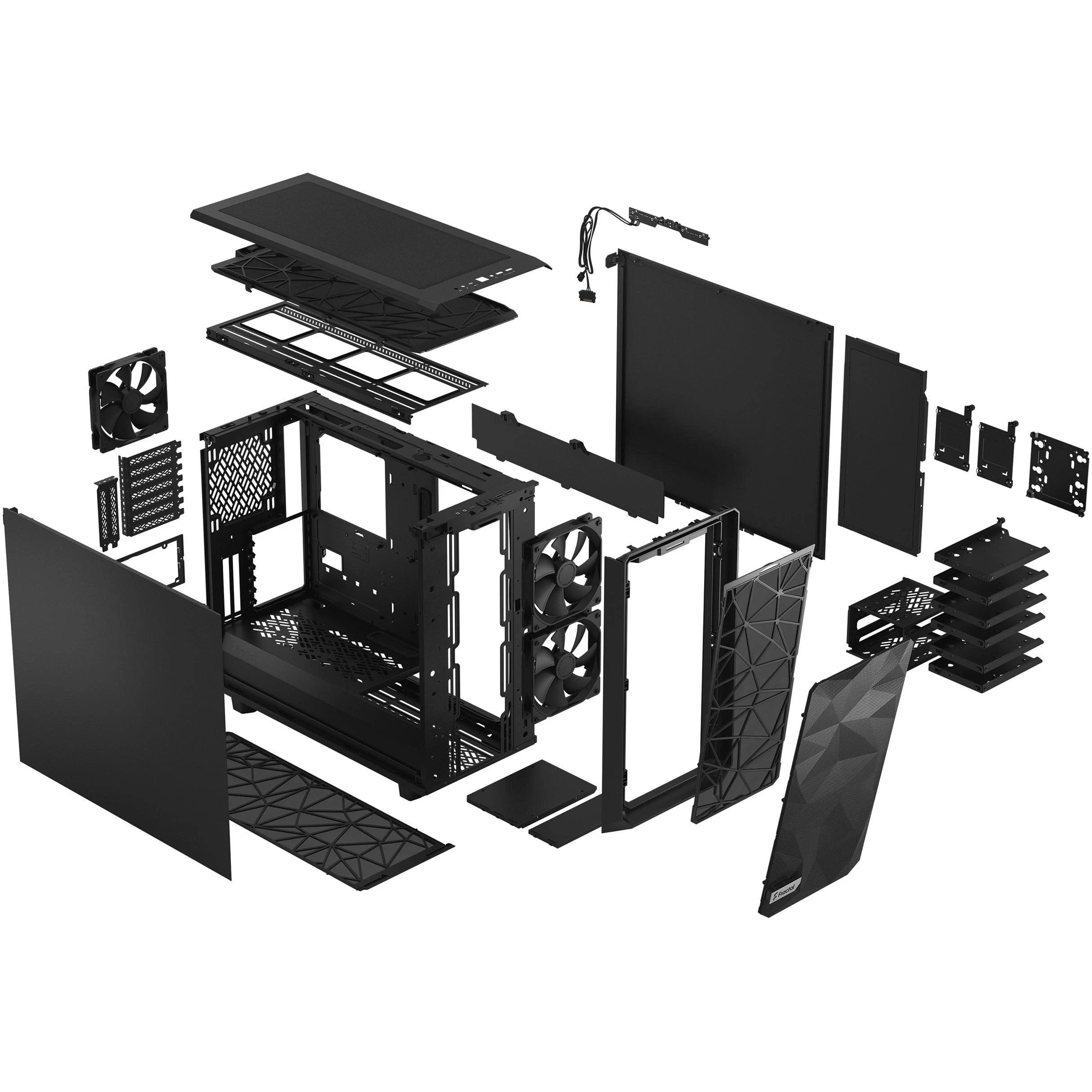 Kompiuterių korpusas  Fractal Design Meshify 2 Juodas Solid