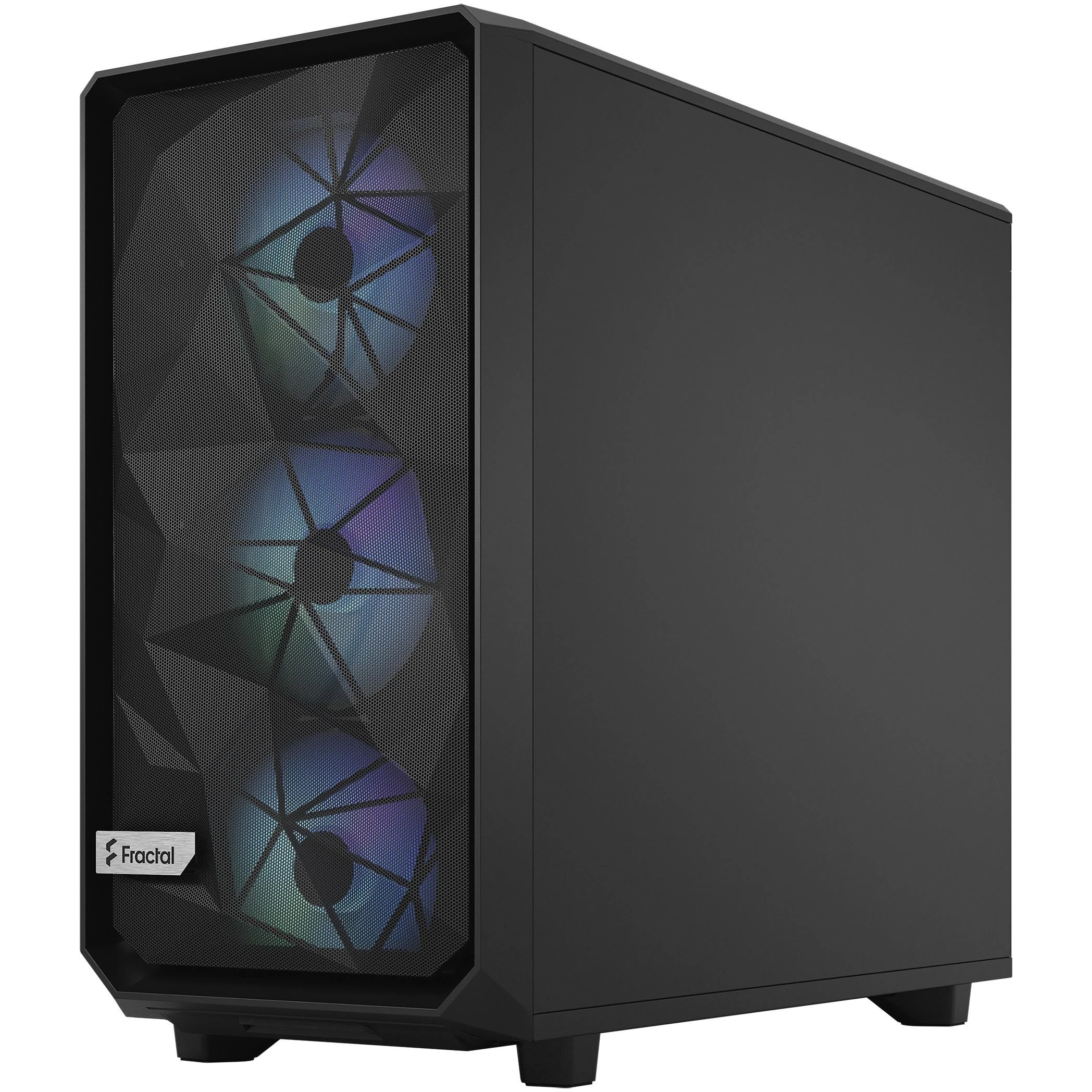 Fractal Design Fraktalų dizainas | Meshify 2 Lite RGB TG šviesos atspalvis | Šoninis langas | Juodas | E-ATX | Įtrauktas maitinimo šaltinis Nr. | ATX