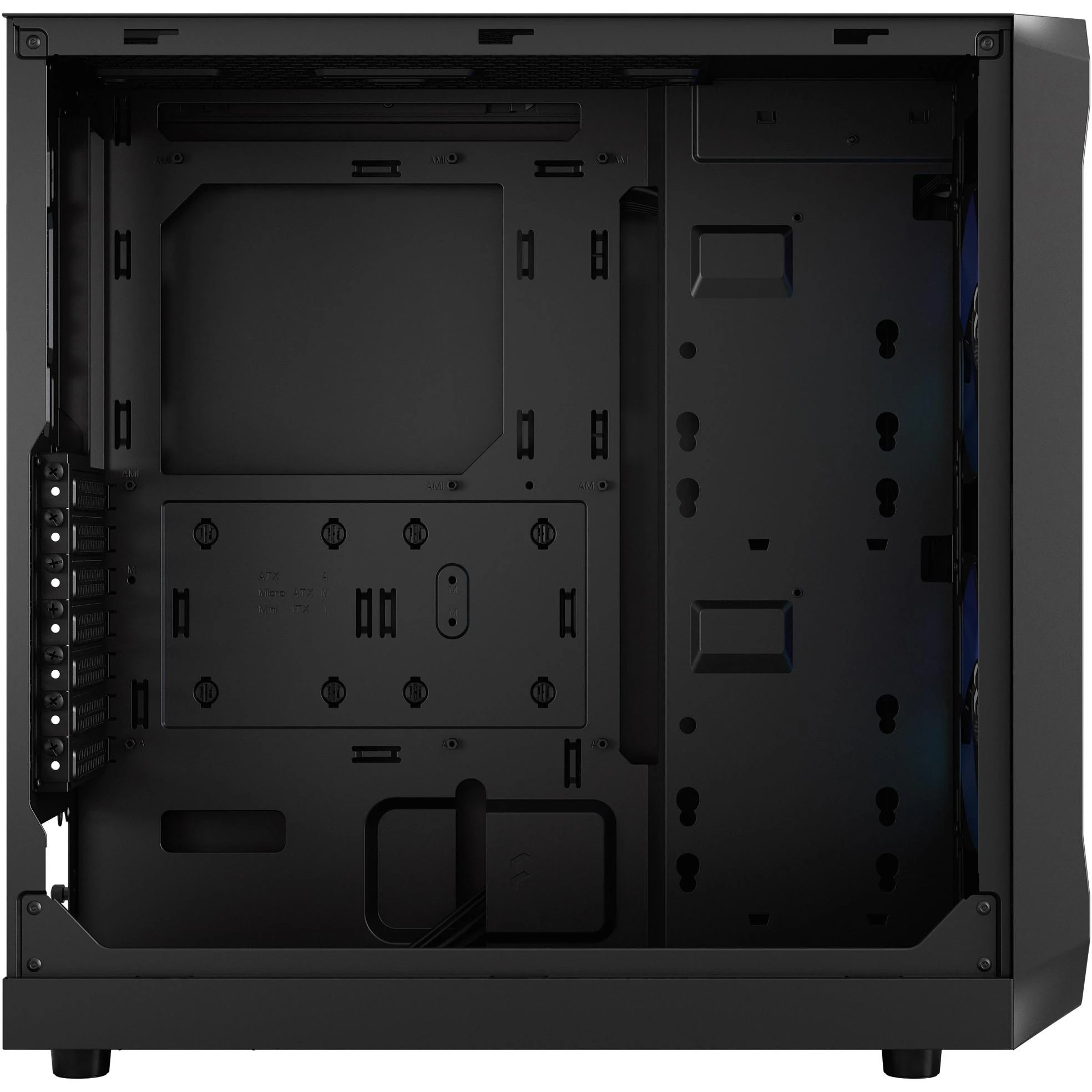 „Fractal Design“ | „Focus 2“ | Šoninis langas | RGB Juodas TG skaidraus atspalvio | Midi bokštas | ATX