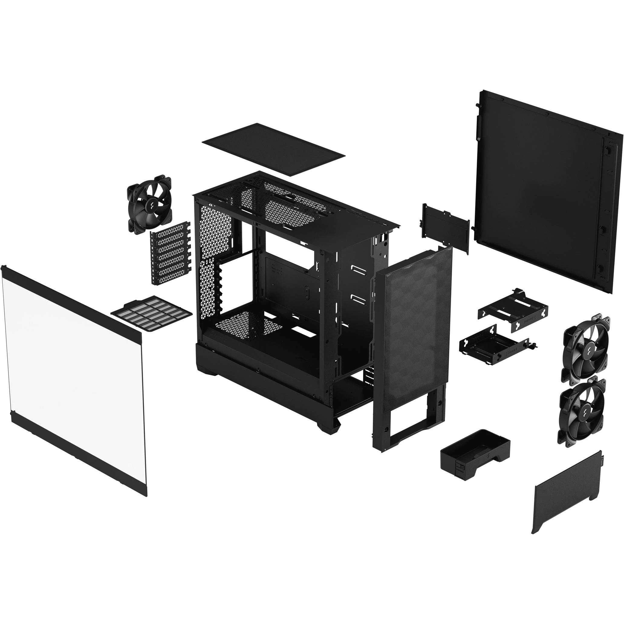 „Fractal Design“ | „Pop Air“ | Šoninis langas | Juodas TG skaidraus atspalvio | ATX, mATX, Mini ITX | ATX